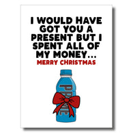 Spent Money on Prime Christmas Card